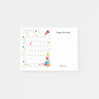 Joyeux anniversaire juillet 2022 Post-it Notes