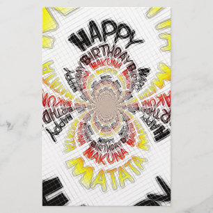 Joyeux anniversaire juste Hakuna Matata Cadeaux De