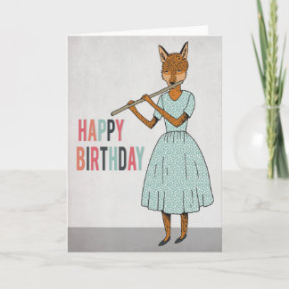 Joyeux anniversaire - le Fox joue la carte
