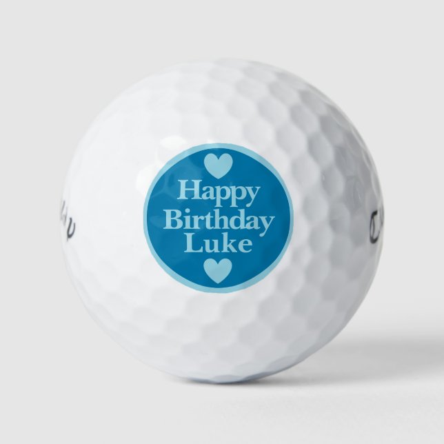Joyeux anniversaire #Luke balles de golf (Devant)