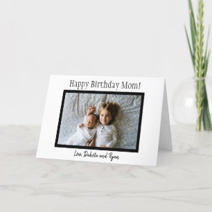 Joyeux anniversaire maman Carte photo