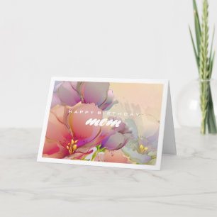 Joyeux anniversaire, maman. Cartes de peinture à f