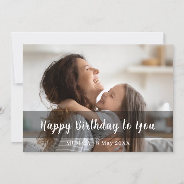 Joyeux Anniversaire Maman Design de Photo avec Écr (Devant)