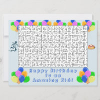 Joyeux anniversaire Maze et ballons Extraordinaire