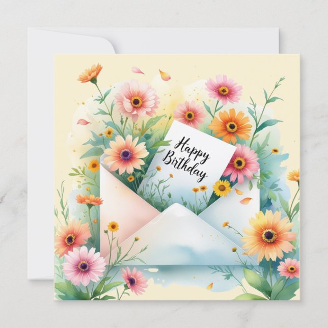 Joyeux anniversaire mon ami. Carte de vœux (Devant)