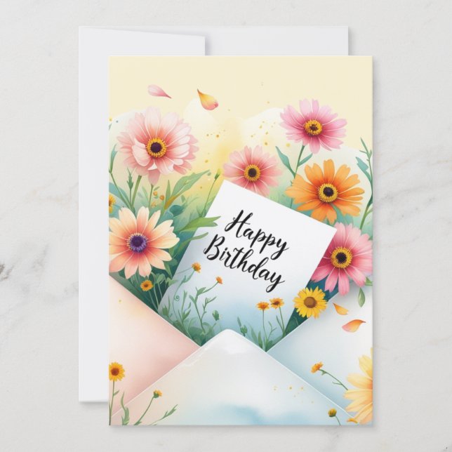 Joyeux anniversaire mon ami. Carte de vœux (Devant)