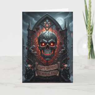 Joyeux Anniversaire, Mortel Fou ! Carte de Crâne G
