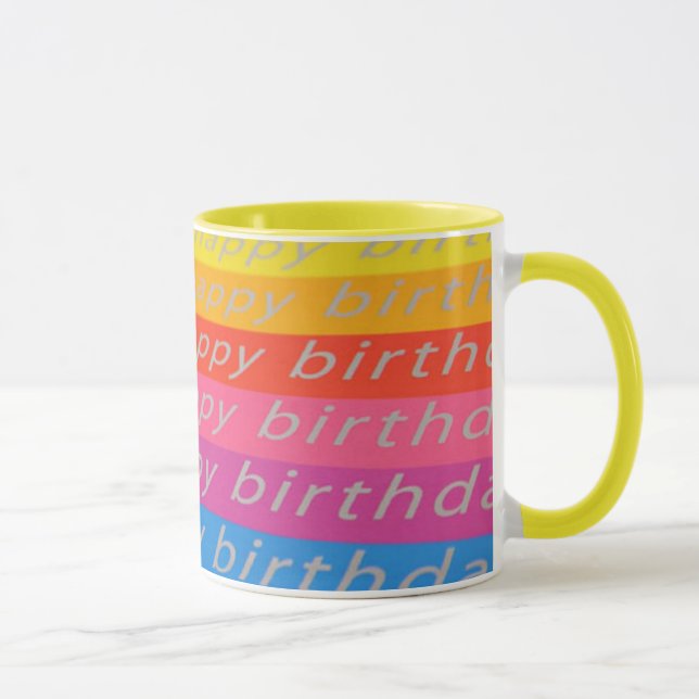 Joyeux Anniversaire Mug (Droite)