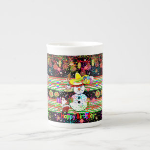 Joyeux Anniversaire Mug de Noël, Snowman
