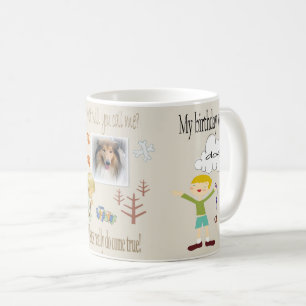 Joyeux Anniversaire Mug en attente d'un chien