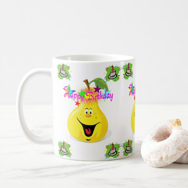 Joyeux Anniversaire Mug Pear (Avec donut)