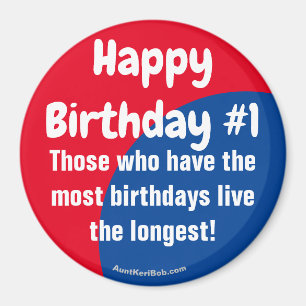 Joyeux Anniversaire N°1 Magnet du réfrigérateur