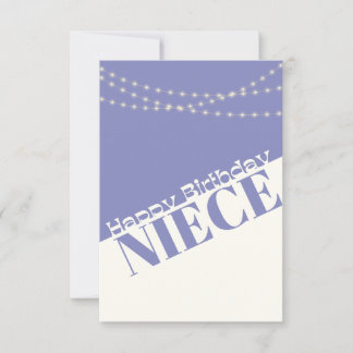 Joyeux Anniversaire nièce moderne minima carte