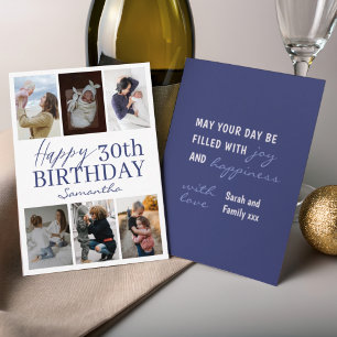 Joyeux anniversaire n'importe quel âge bleu 6 phot