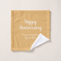 Joyeux anniversaire or blanc 10 ans nom date 
