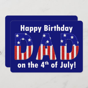 Joyeux anniversaire papa a senti 4 juillet regarde