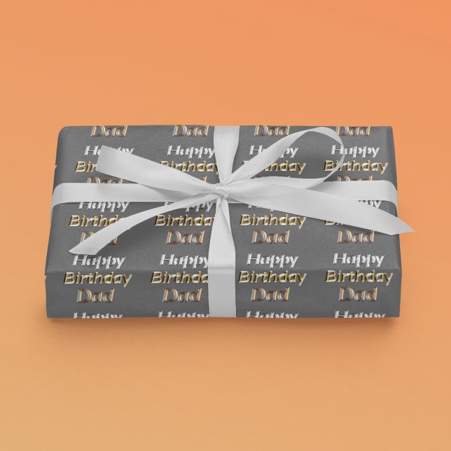 Joyeux Anniversaire Papa Emballage Cadeau Texte Ar (Créateur téléchargé)