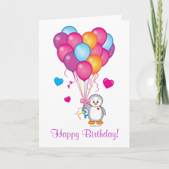 Joyeux anniversaire : Penser à votre carte de ping (Devant)