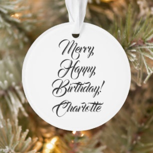 Joyeux anniversaire personnalisé écriture élégante
