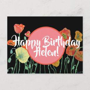 Cartes Postales Anniversaire Helene Originales Zazzle Fr