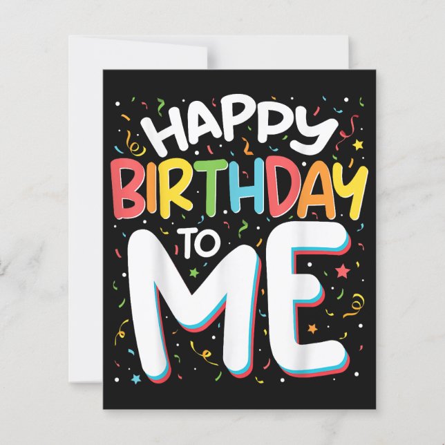 Joyeux Anniversaire Pour Moi Drôle Anniversaire Fê (Devant)