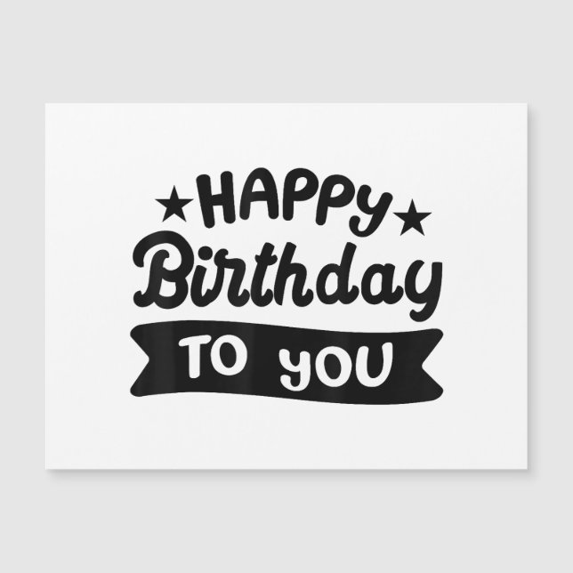 Joyeux anniversaire pour vous (Devant)