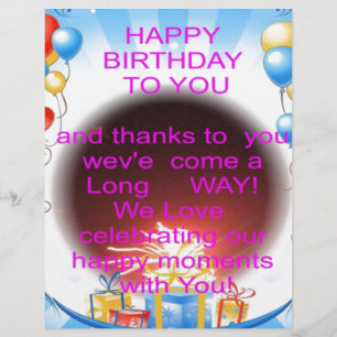 Joyeux anniversaire pour vous