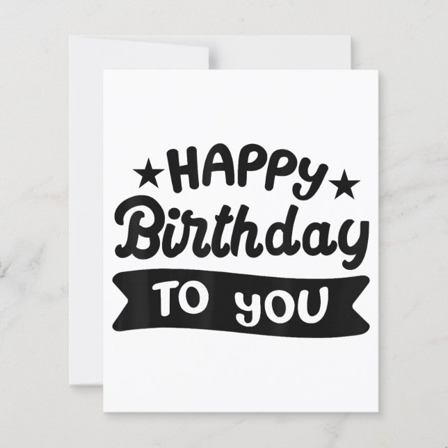 Joyeux anniversaire pour vous (Devant)