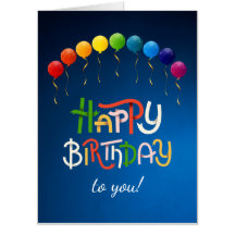 Joyeux Anniversaire Pour Vous ! - Grande carte d'a