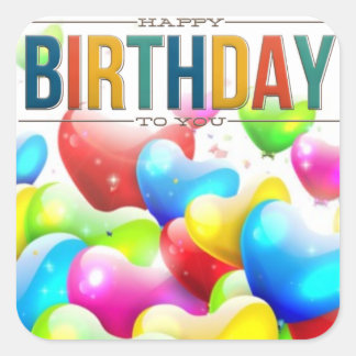 Joyeux Anniversaire Pour Vous Stickers Balloon