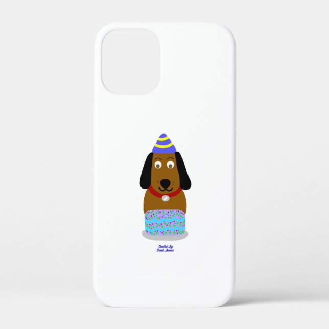 Joyeux Anniversaire Pup Apple iPhone 12 Mini Coque (Verso)