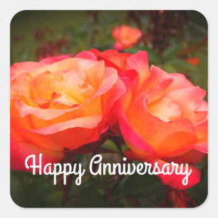 Joyeux anniversaire Rainbow Sorbet Rose #3 Sticker
