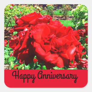 Joyeux Anniversaire Rouge Rose #1 Stickers