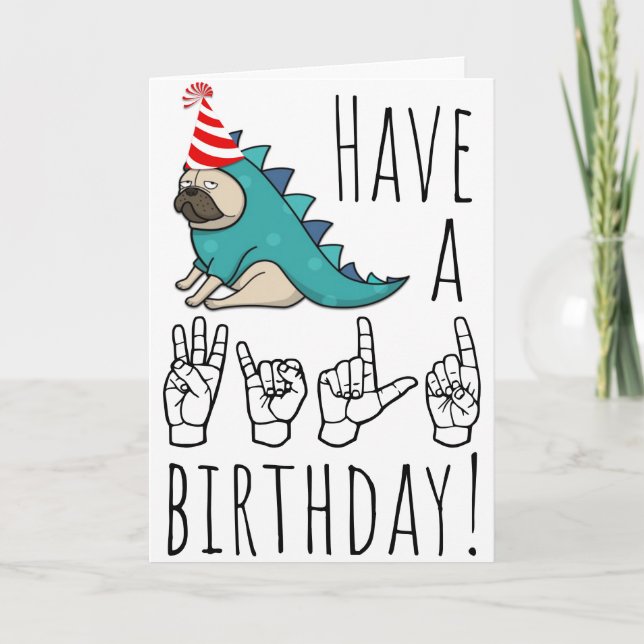 Joyeux Anniversaire Sauvage ! – Carte de fête de P (Devant)