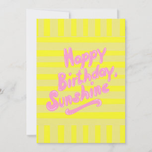 Joyeux anniversaire soleil salutation Carte postal