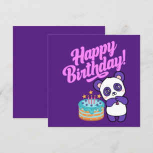 Joyeux anniversaire Sweet Purple Panda