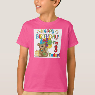 Joyeux anniversaire Teddy Bear 3e t-shirts et cade