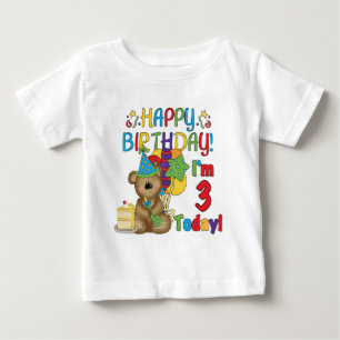Joyeux anniversaire Teddy Bear 3e t-shirts et cade