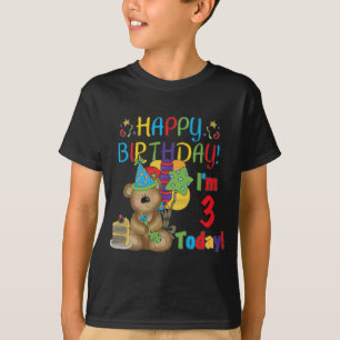 Joyeux anniversaire Teddy Bear 3e t-shirts et cade