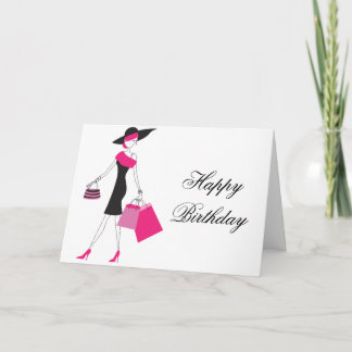 Joyeux anniversaire/toute occasion Shopper Carte d