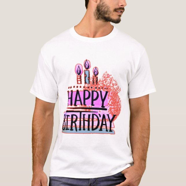 Joyeux Anniversaire tshirt  (Devant)