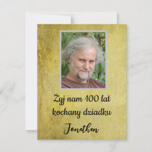 Joyeux anniversaire urodziny dziadek Polska en pol