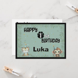 Joyeux Anniversaire Vert 1er Safari sauvage