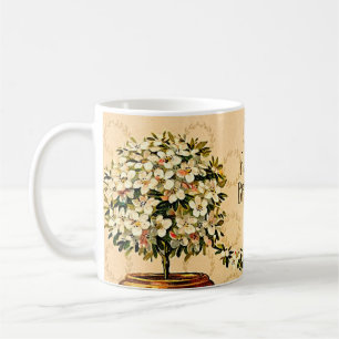 Joyeux Anniversaire Vintage Pots de Fleur Mug