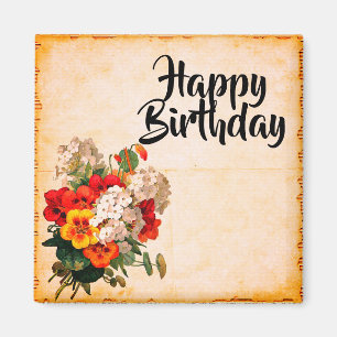 Joyeux Anniversaire Vintage sur mesure Magnet
