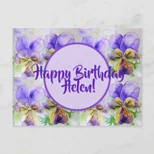 Cartes Postales Anniversaire Helene Originales Zazzle Fr