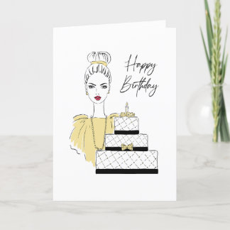 Joyeux Anniversaire, voici Cake ! Carte d'annivers