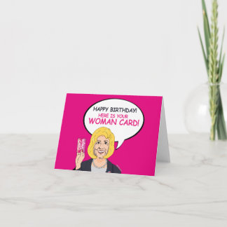 Joyeux anniversaire, voici votre carte femme !