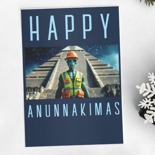 Joyeux Anunnakimas Carte de Noël Alien Pyramide (Créateur téléchargé)