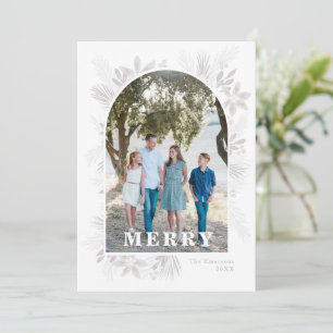 Joyeux Arche à fleurs de Noël moderne